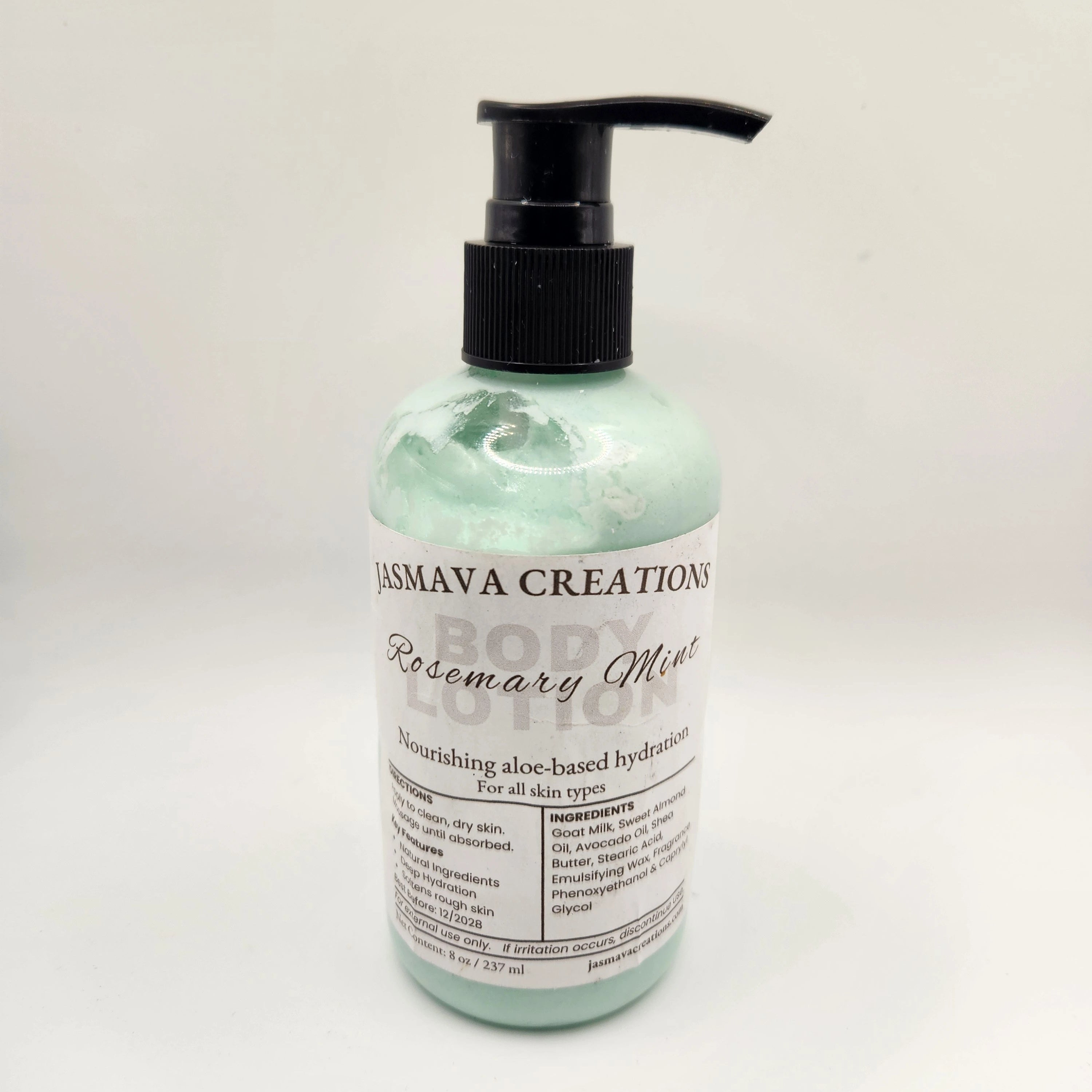 Rosemary Mint Goat Milk Body Lotion – Fresh & Stimulating Moisturizer 8oz